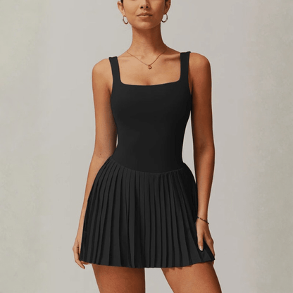 Breathable Square Neck Dress