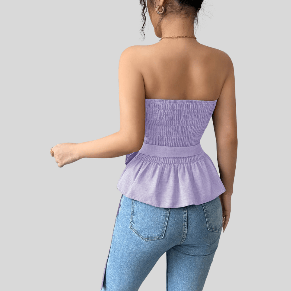 Icy Floral Waist Detail Shirt