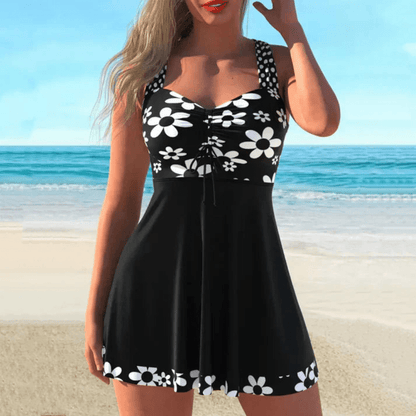 Strap Top Swim Shorts Set