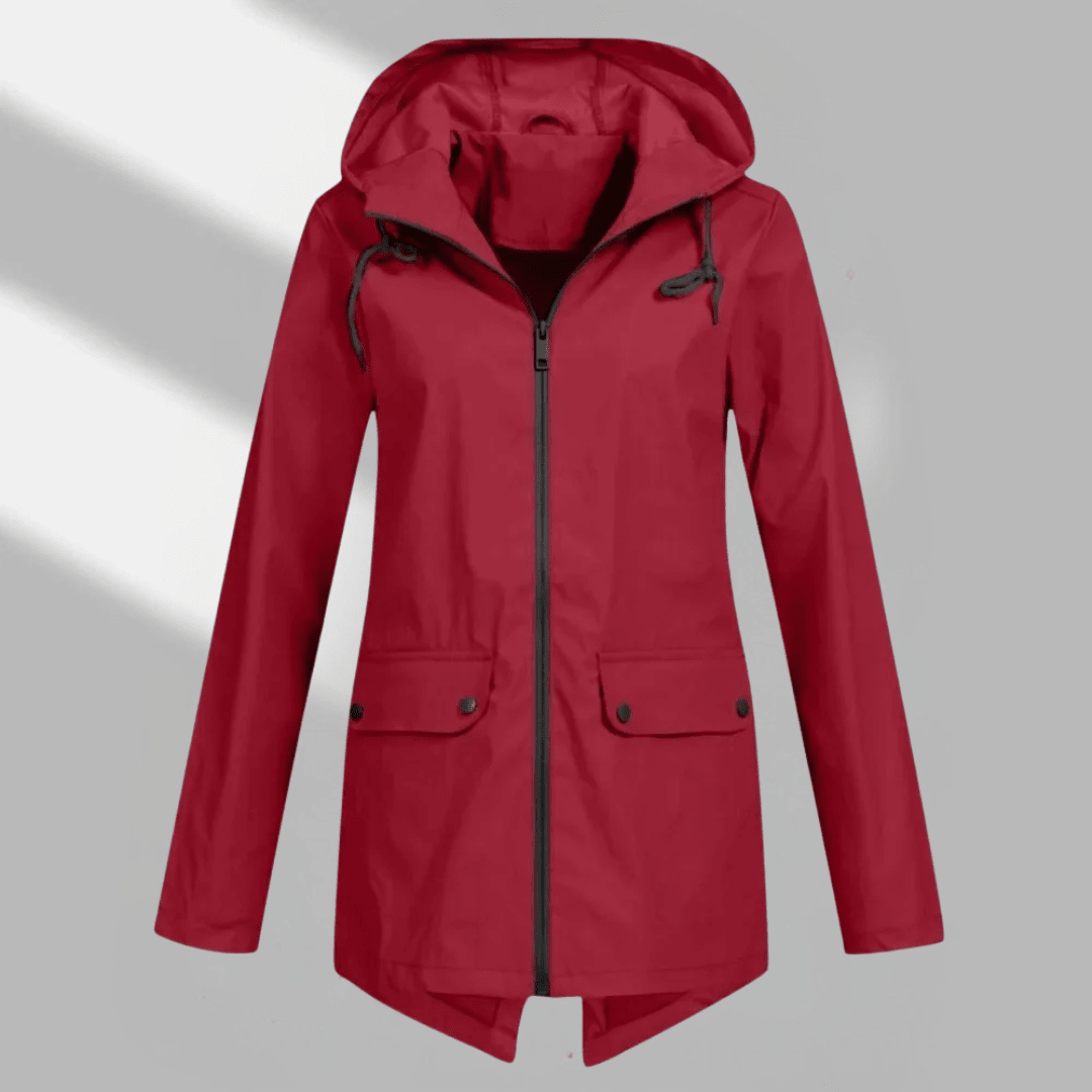 Hooded Longline Zip Utility Coat