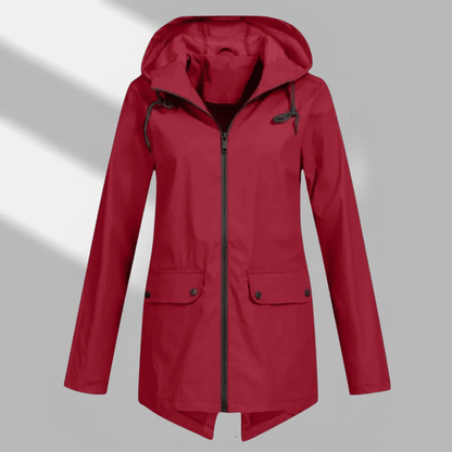 Hooded Longline Zip Utility Coat