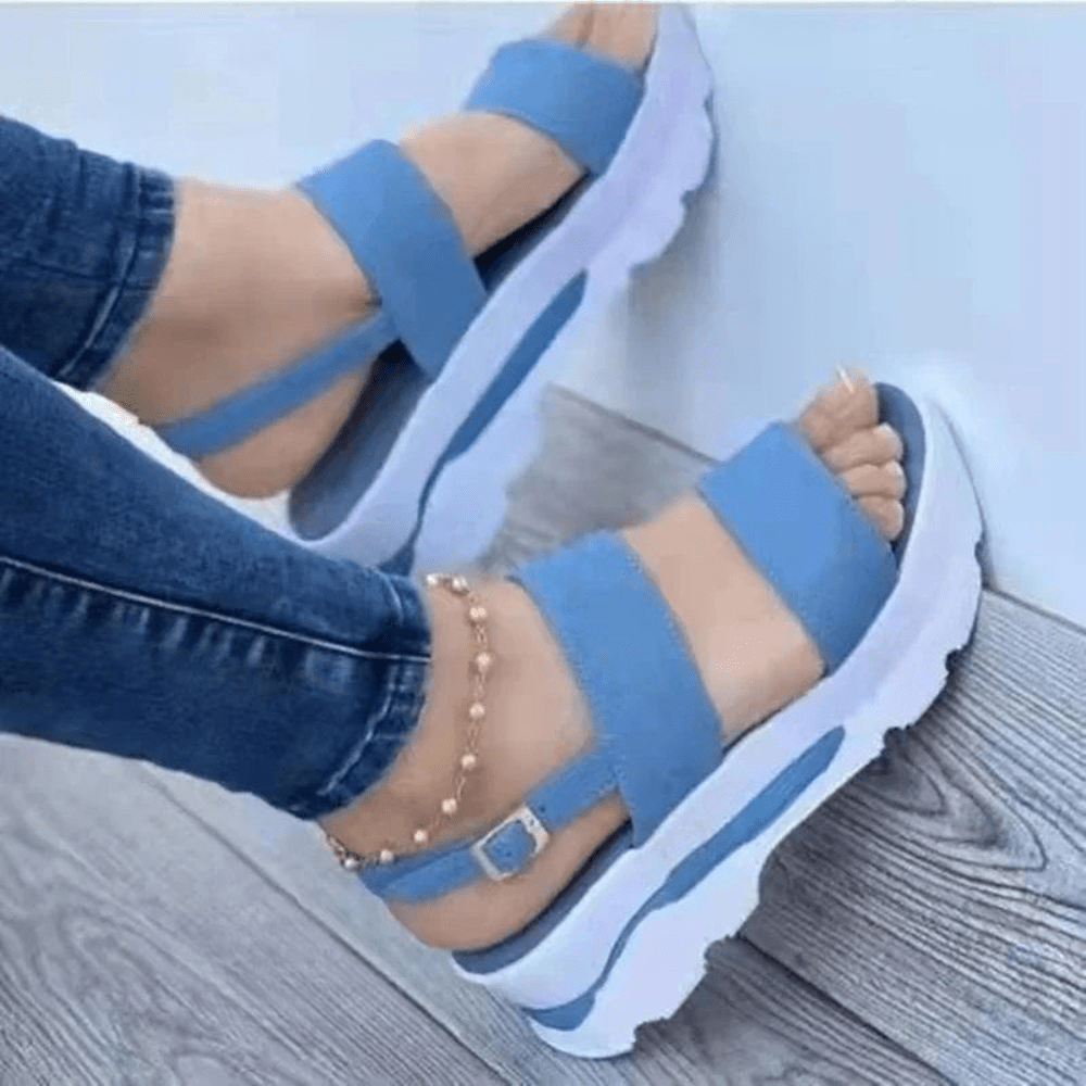 Low Platform Wedge Sandals