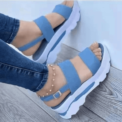 Low Platform Wedge Sandals