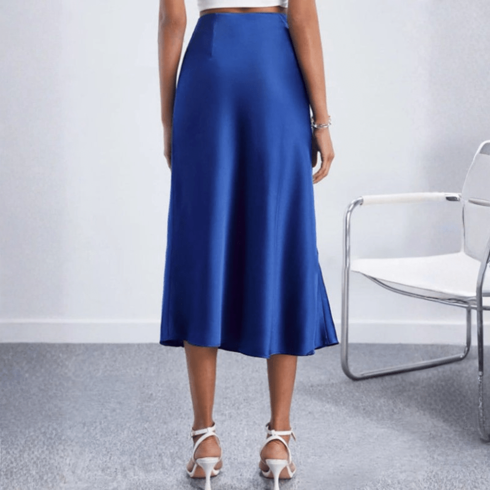 Eleganter Midirock mit Schlitz