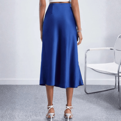 Eleganter Midirock mit Schlitz