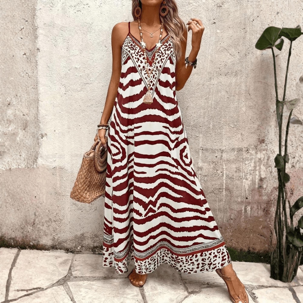 Leopard Slip Maxi Dress