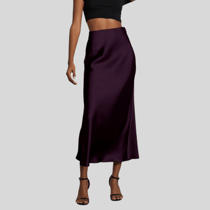 Silky Fishtail Maxi Skirt