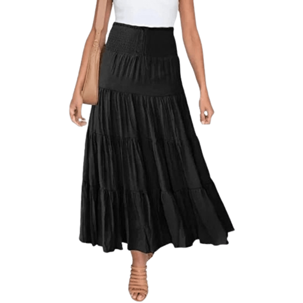 Pleated Midi Skirt