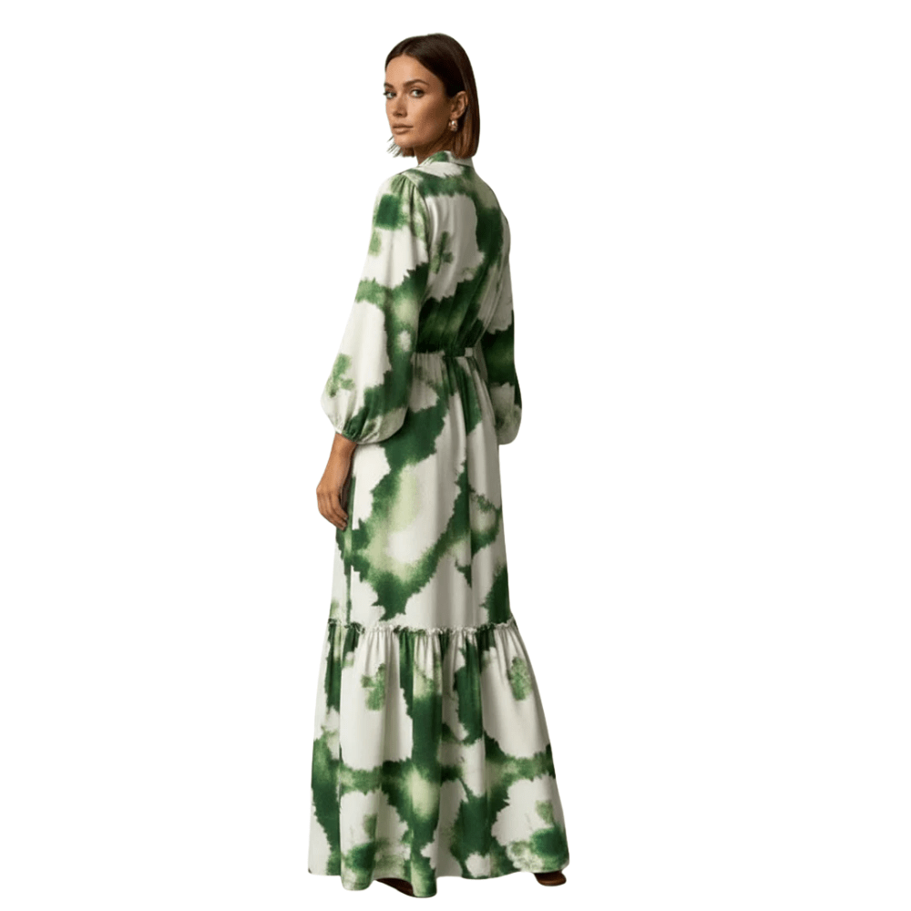 Flowing Printed Maxi Dress