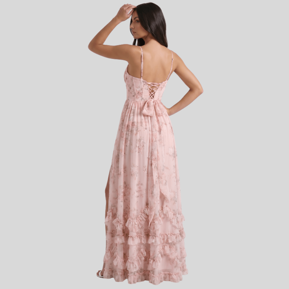 Elegant Flowing Maxi Occasion Dress