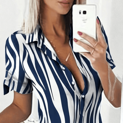 Striped Shirt Dress