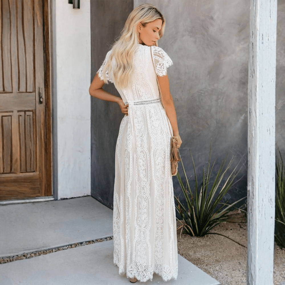 Elegant Romantic Lace Maxi Dress
