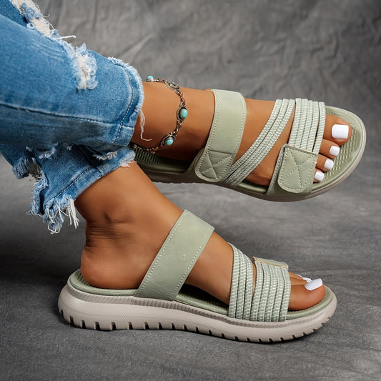 Bequeme Gehsandalen mit elastischem Riemen