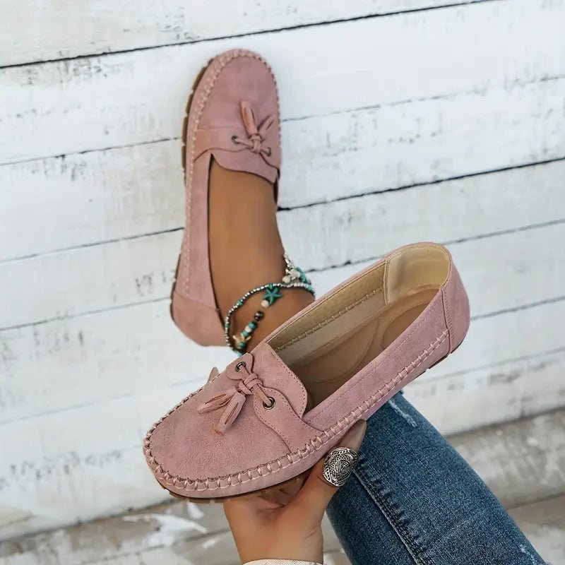 Timeless Leather Bow Loafers