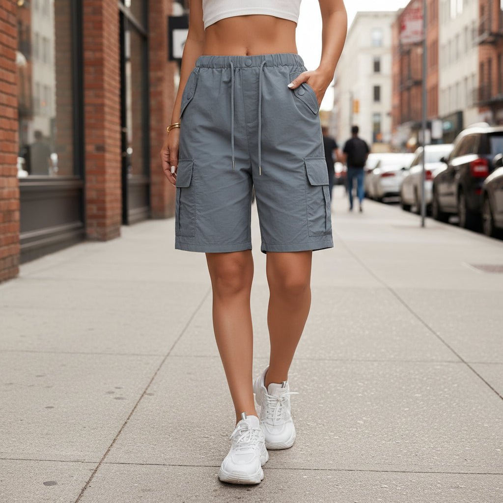Cargo-Shorts mit Kordelzug