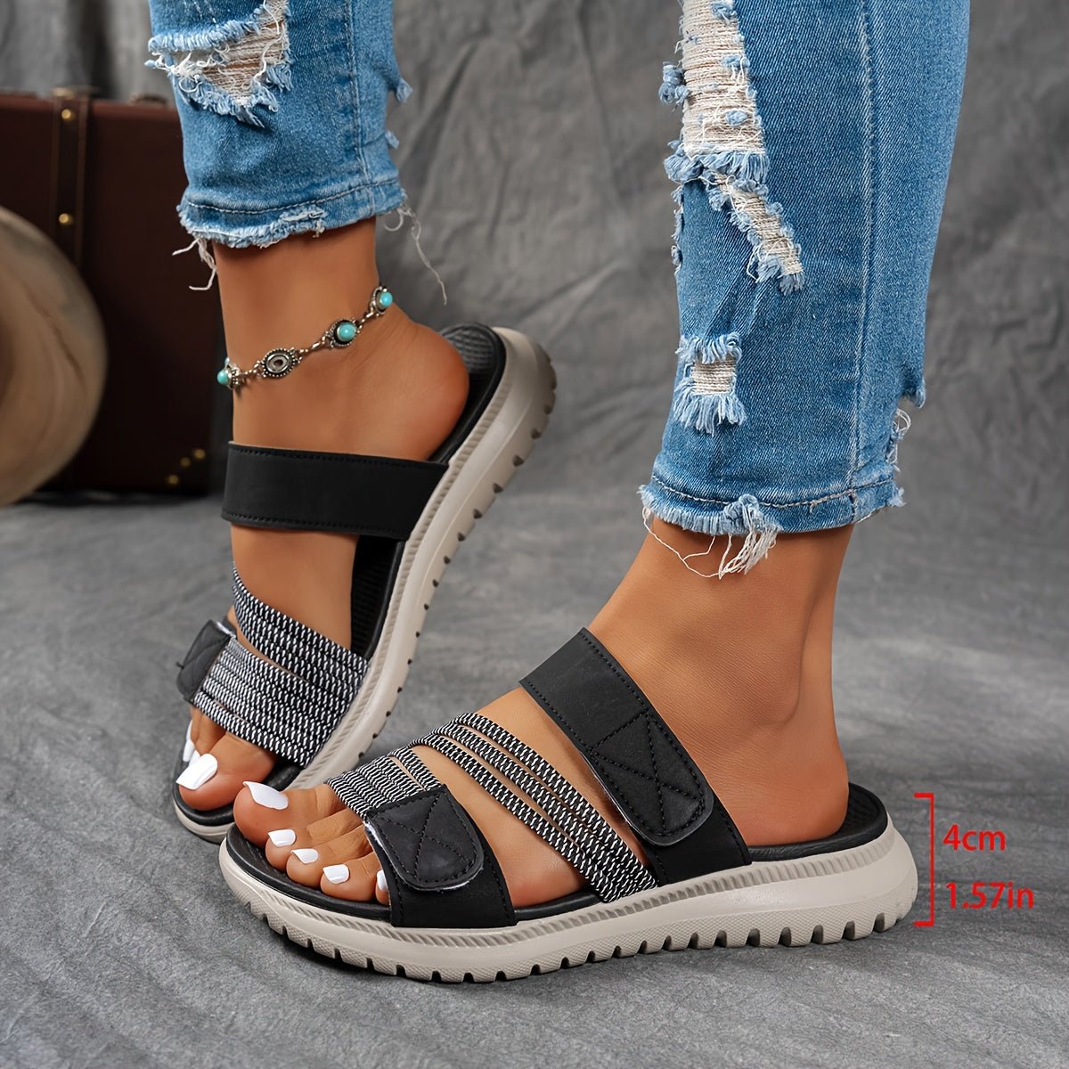 Elastic Strap Comfort Walking Sandals