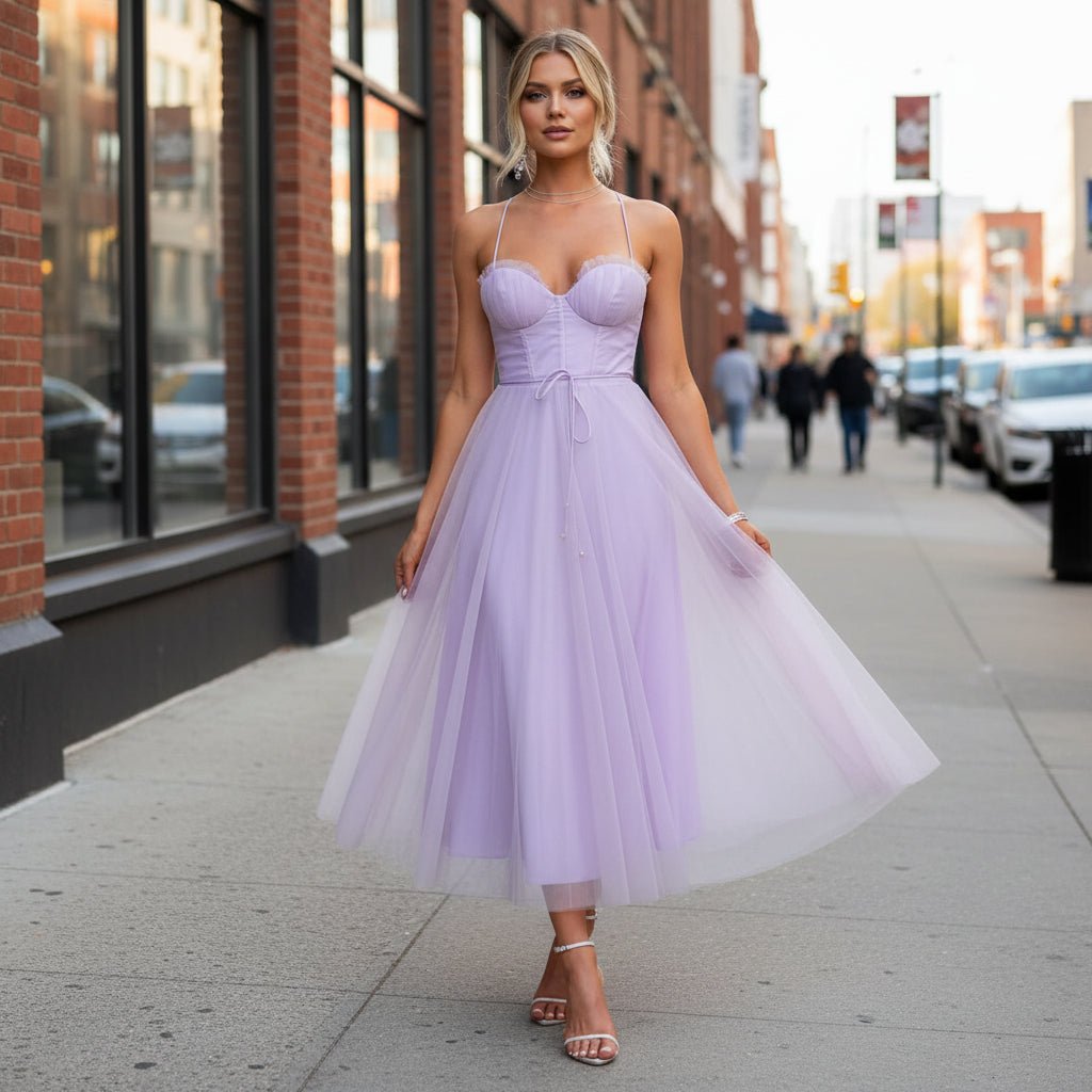Corset Midi Dress for Summer