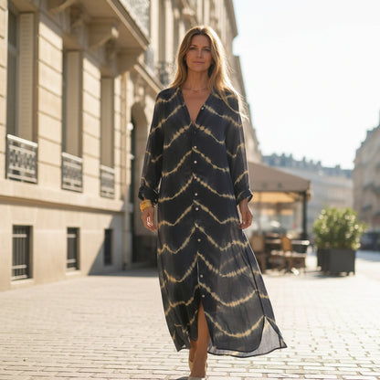 Boho Striped Maxi Dress
