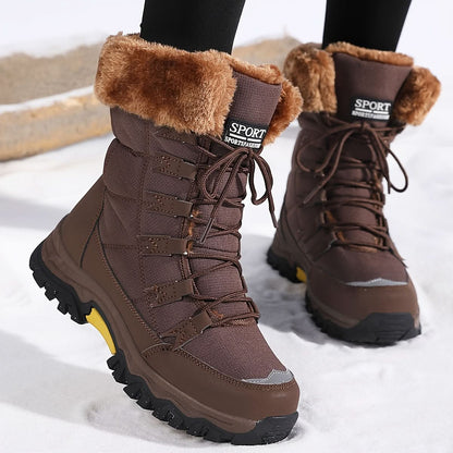 Gefütterte Schneestiefel für Damen