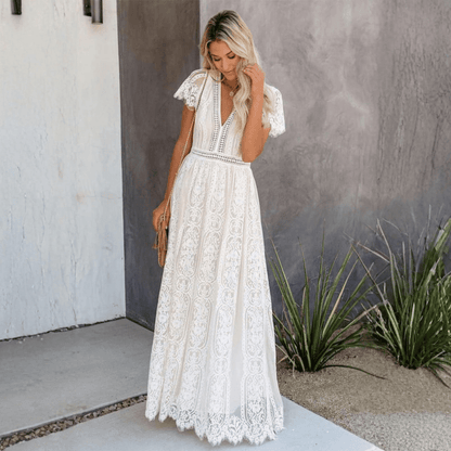 Elegant Romantic Lace Maxi Dress