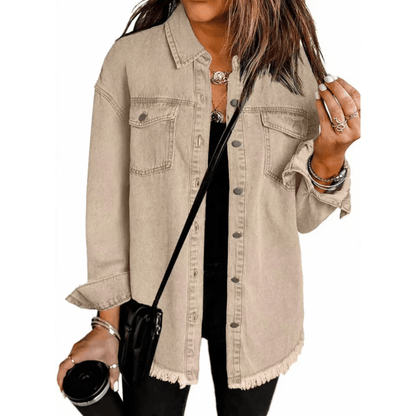 Relaxed Denim Button Down Shirt