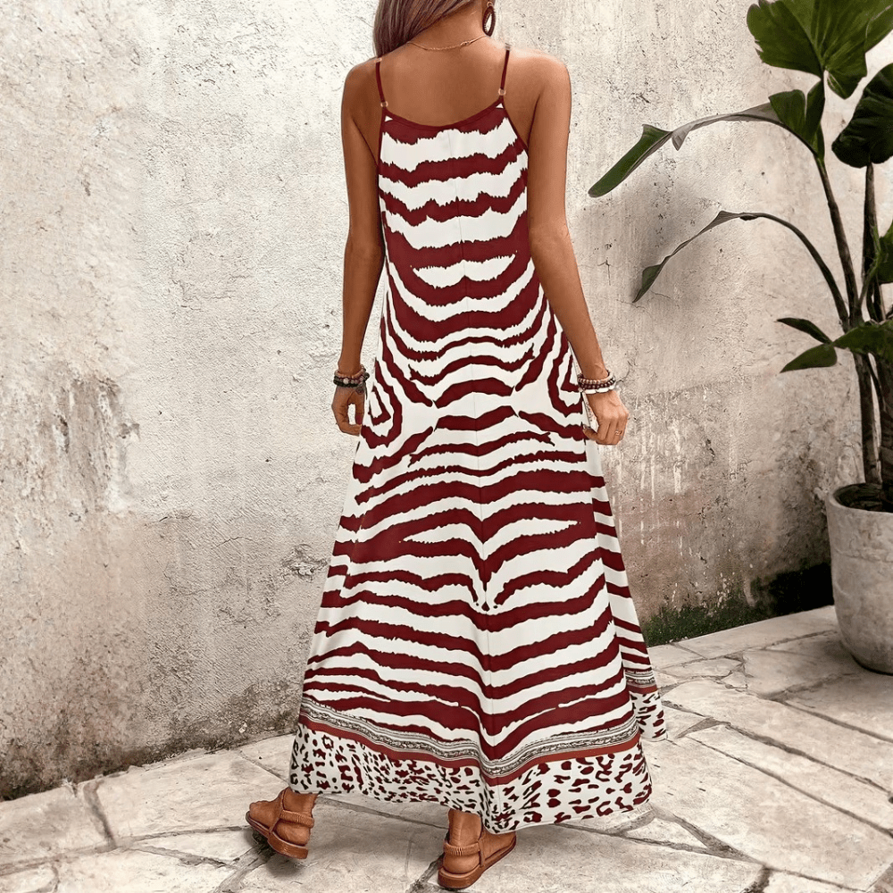 Leopard Slip Maxi Dress