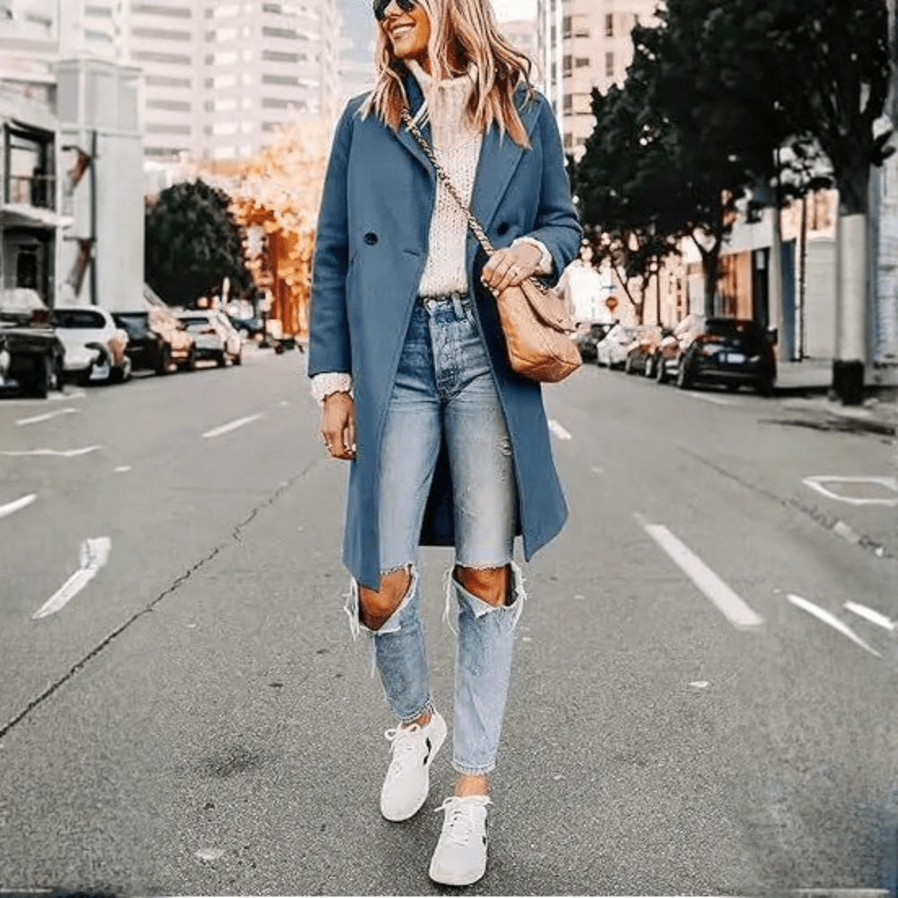 Sleek Wool Longline Coat