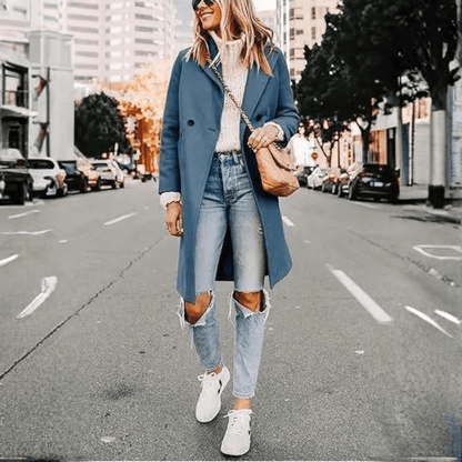 Sleek Wool Longline Coat