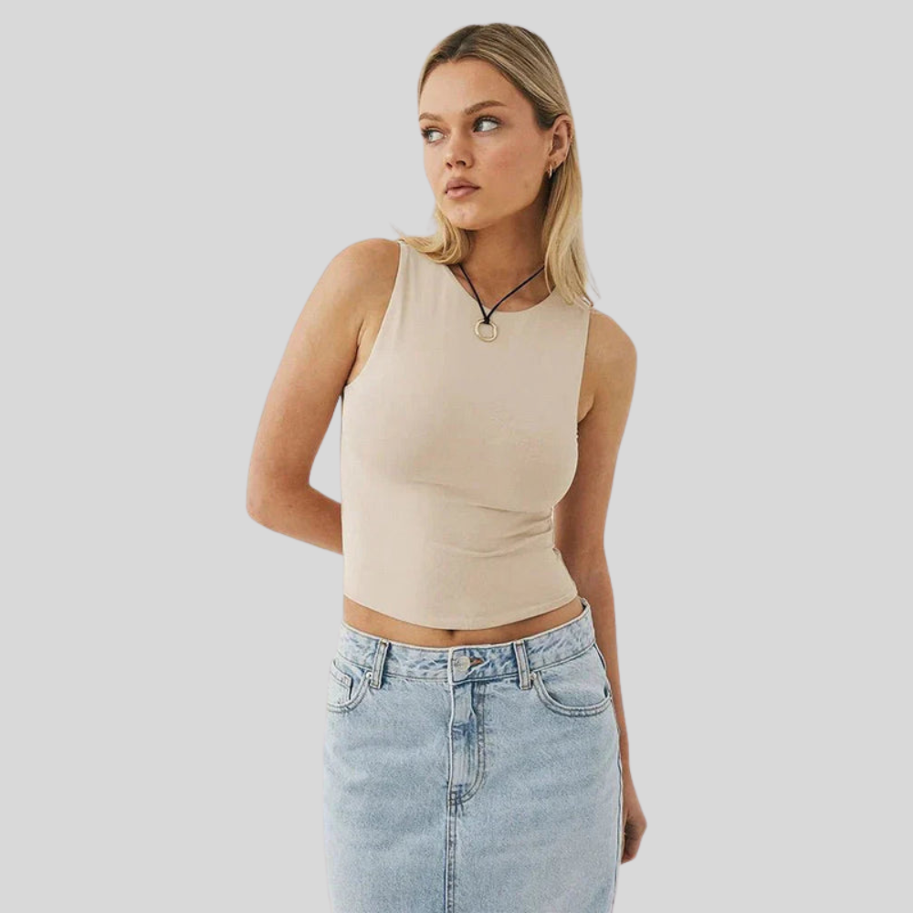 High Neck Everyday Crop Top