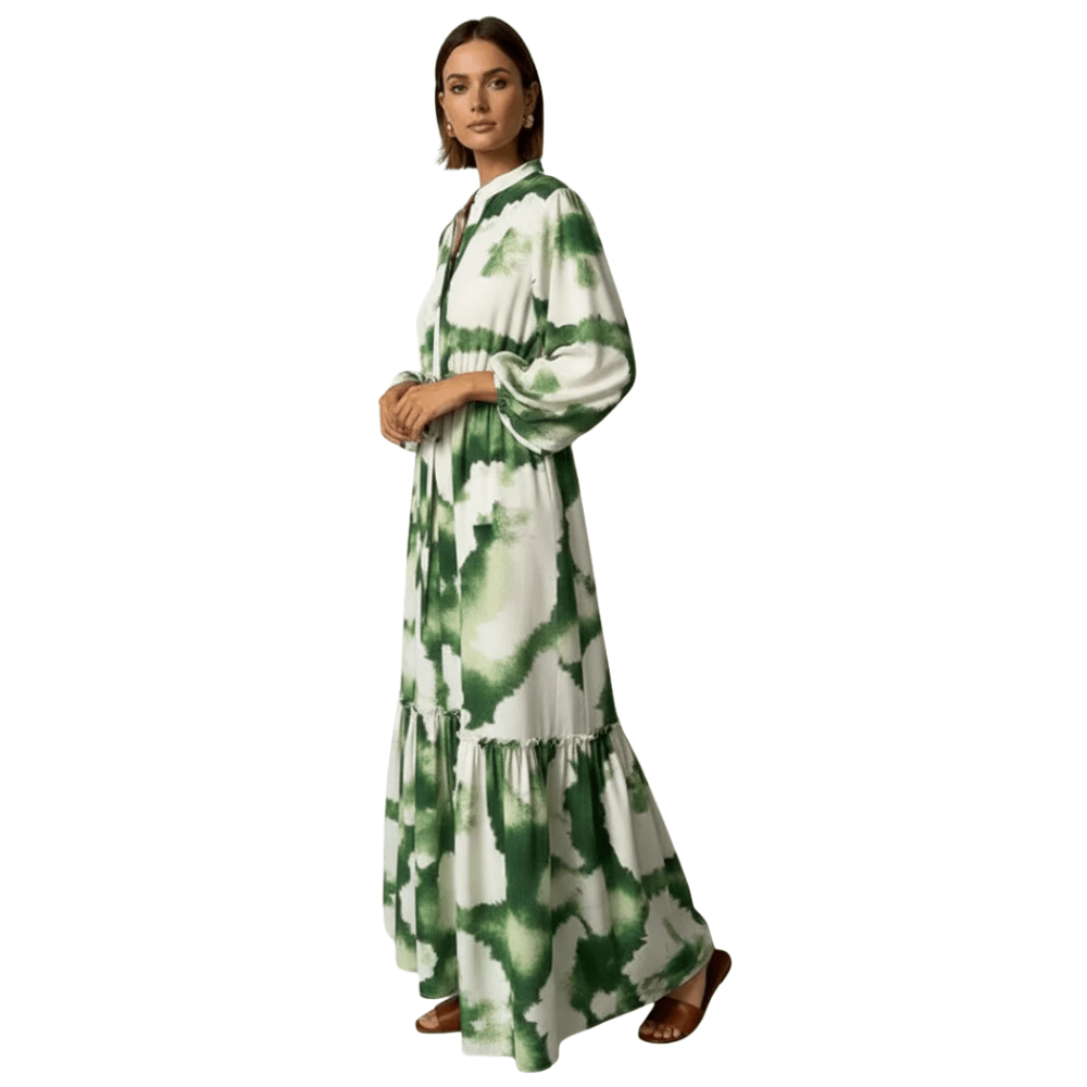 Flowing Printed Maxi Dress