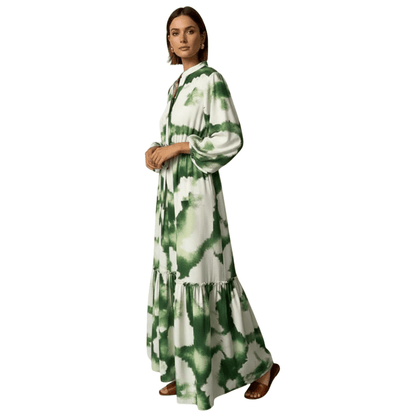 Flowing Printed Maxi Dress