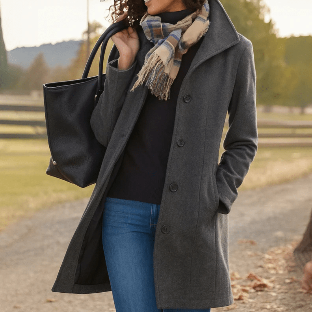 Klassischer Winterparka mit Knopfleiste