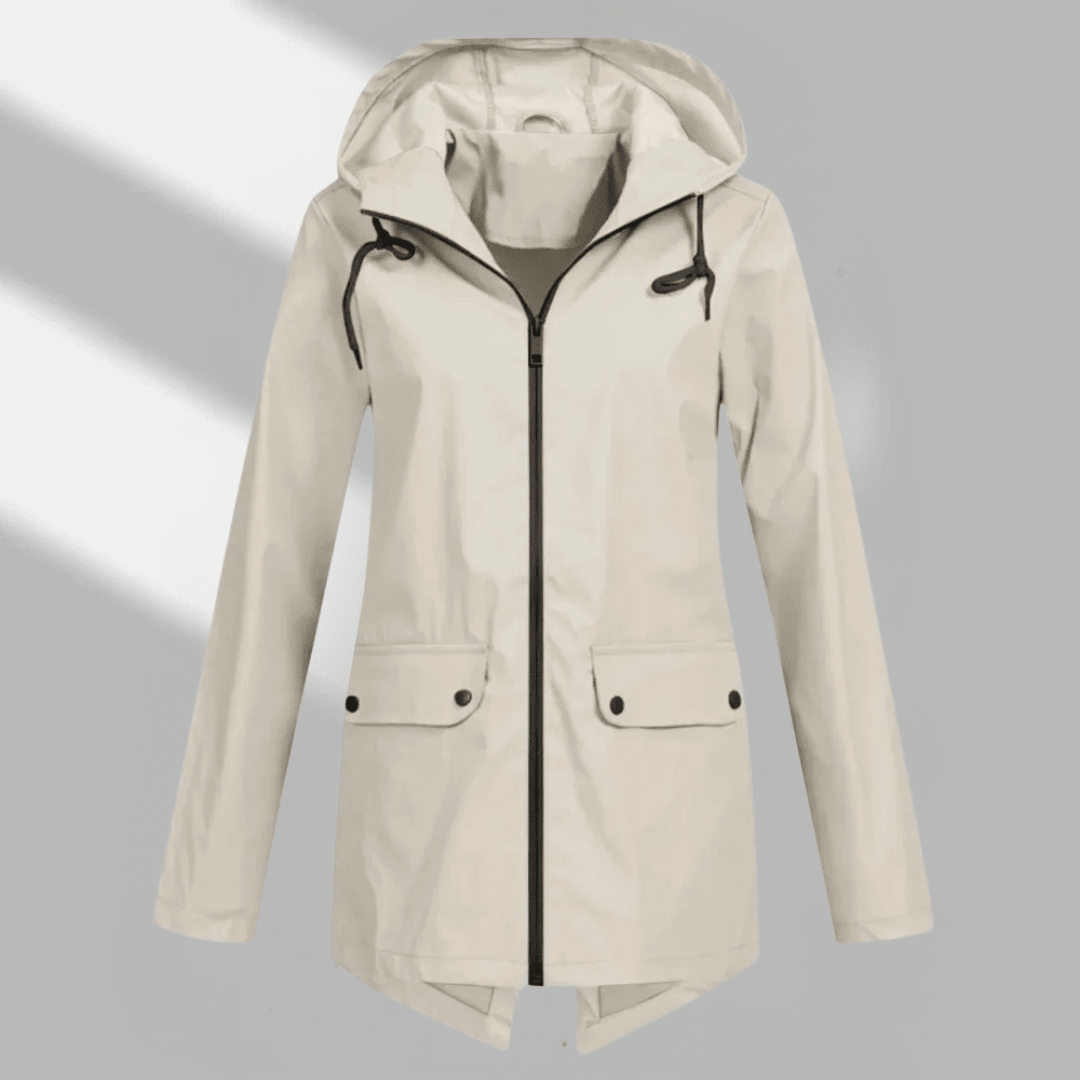 Hooded Longline Zip Utility Coat