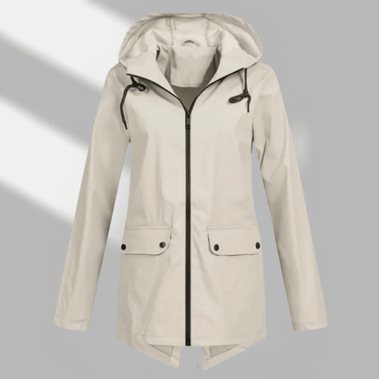 Hooded Longline Zip Utility Coat