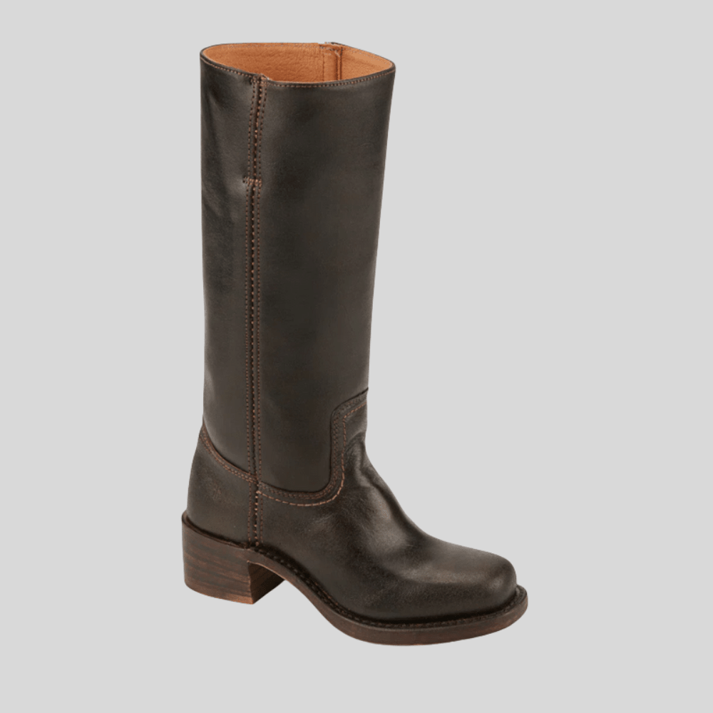 Sleek Leather Knee High Boots