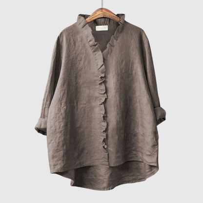 Elegant Ruffled Occasion Style Shirt