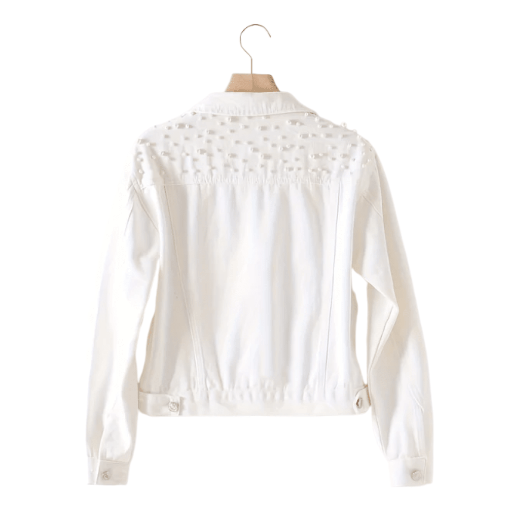 Luxe Denim Pearl Jacket