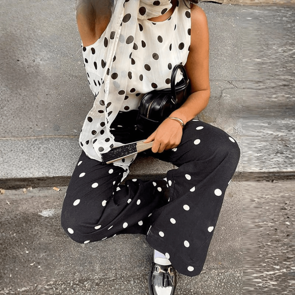 Playful Polka Dot Maxi Dress