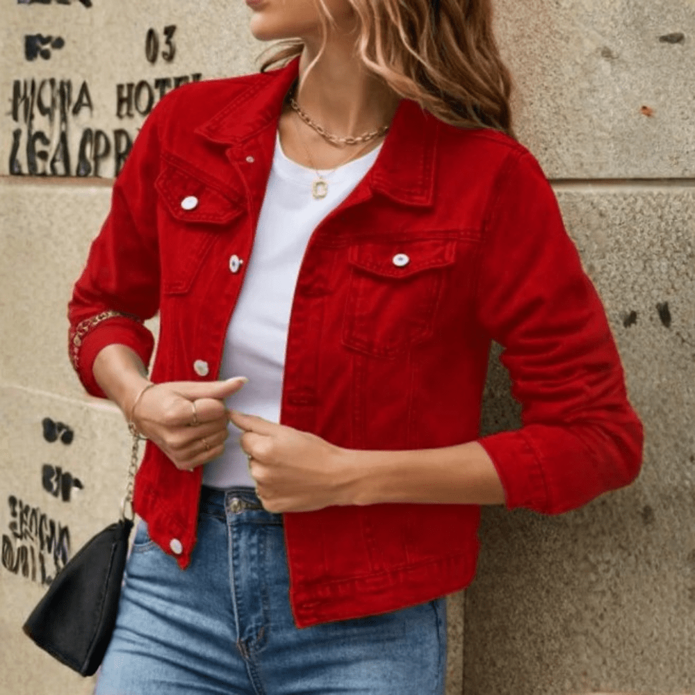 Rosy Denim Jacket Button Down