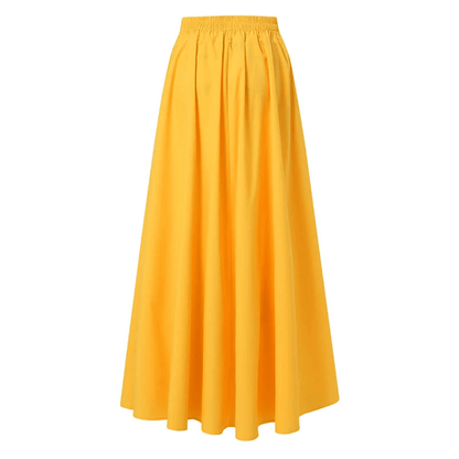 Flowing Maxi Skirt High Waist