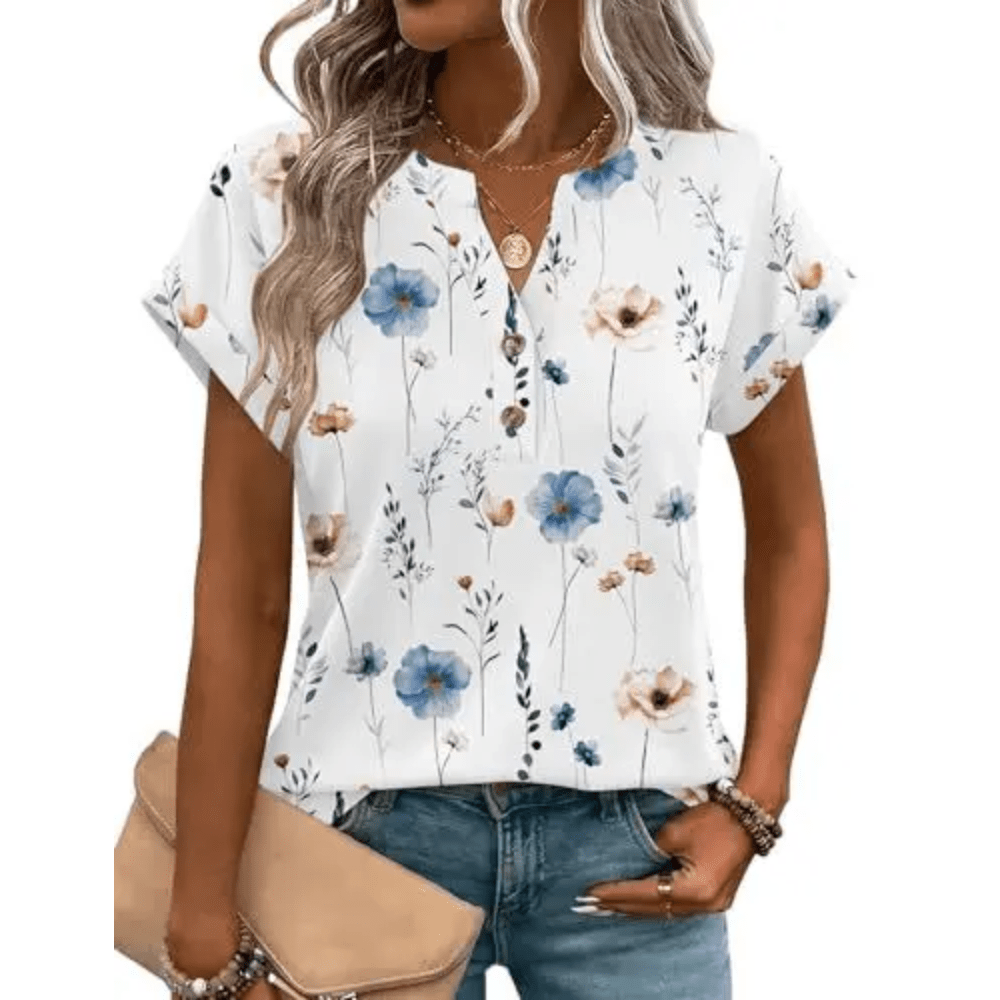 Cheerful Heart Print T Shirt