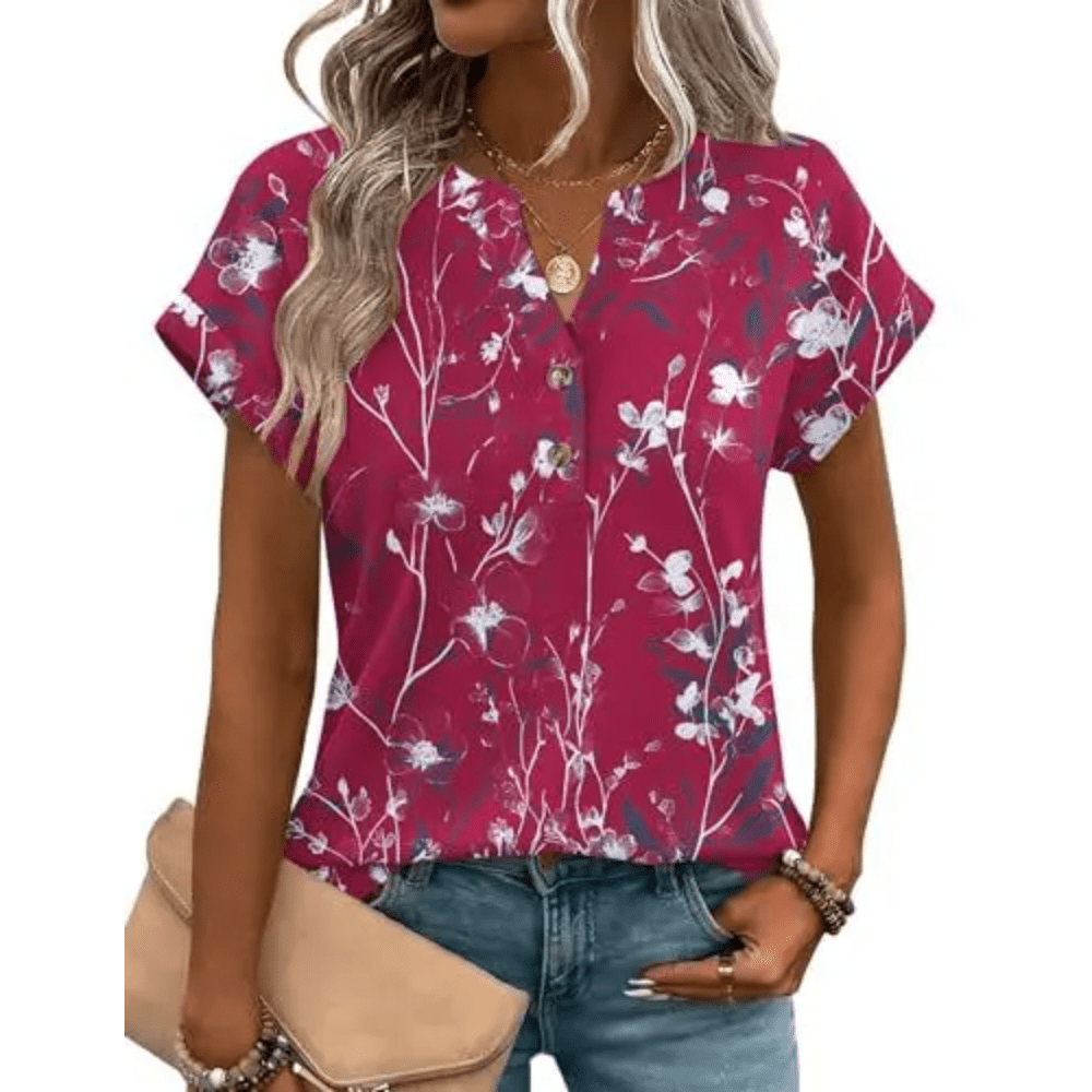 Earthy Color Block T Shirt