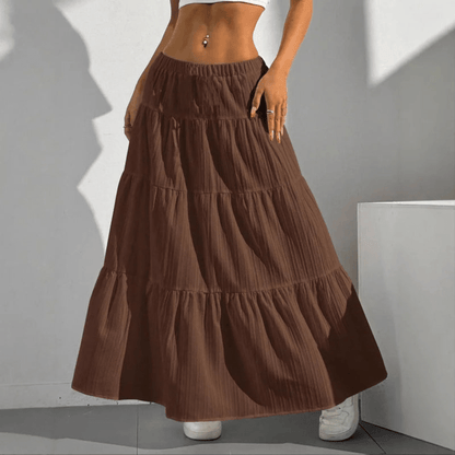 Breezy Tie Waist Midi Skirt