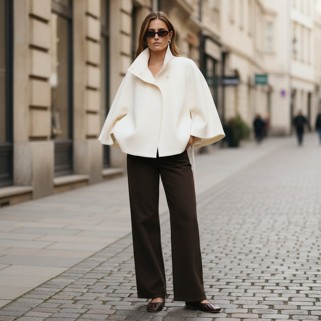 Cape-Parka mit Bindegürtel