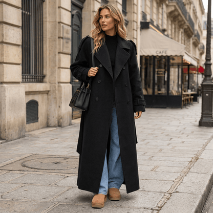 Classic Belted Long Trenchcoat