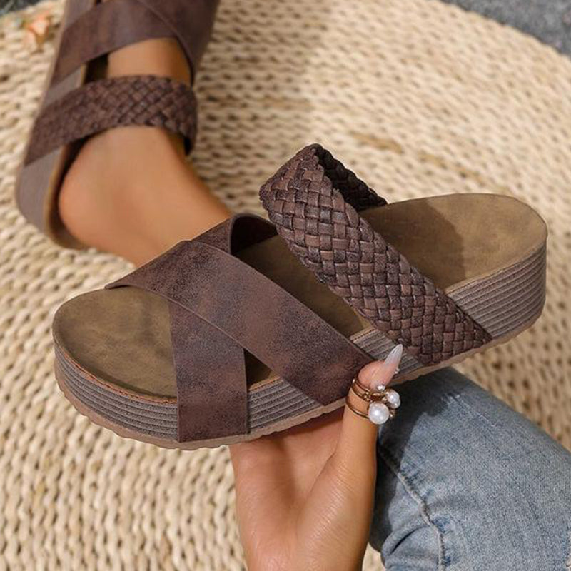 Comfortable Low Wedge Everyday Sandals