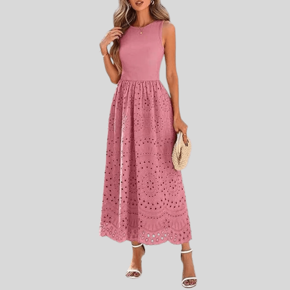 Delicate Lace Mesh Suspender Dress