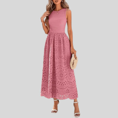 Delicate Lace Mesh Suspender Dress