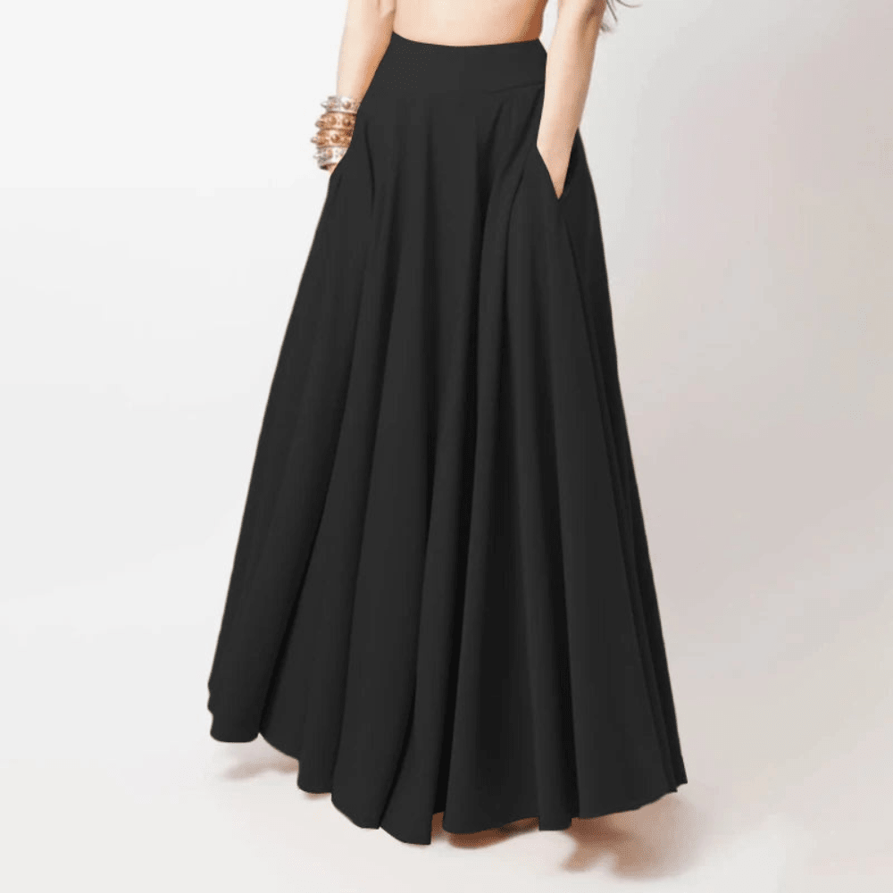 Flowing Maxi Skirt High Waist