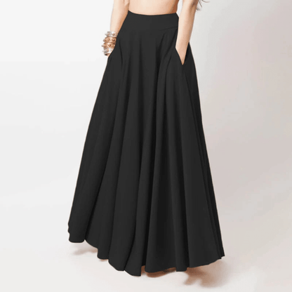 Flowing Maxi Skirt High Waist